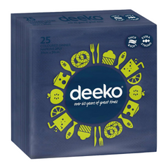 Deeko 2ply Dinner Napkin Blue
