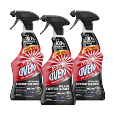 3 x Easy Off Bam Oven & Bbq Everyday Cleaner Spray 750ml