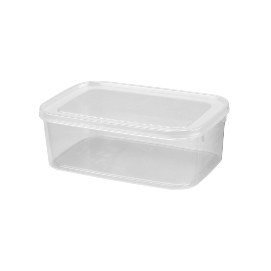 16 x 1L Clear Storage Container 2 Pack