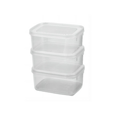 16 x 500ml Clear Storage Container 3 Pack