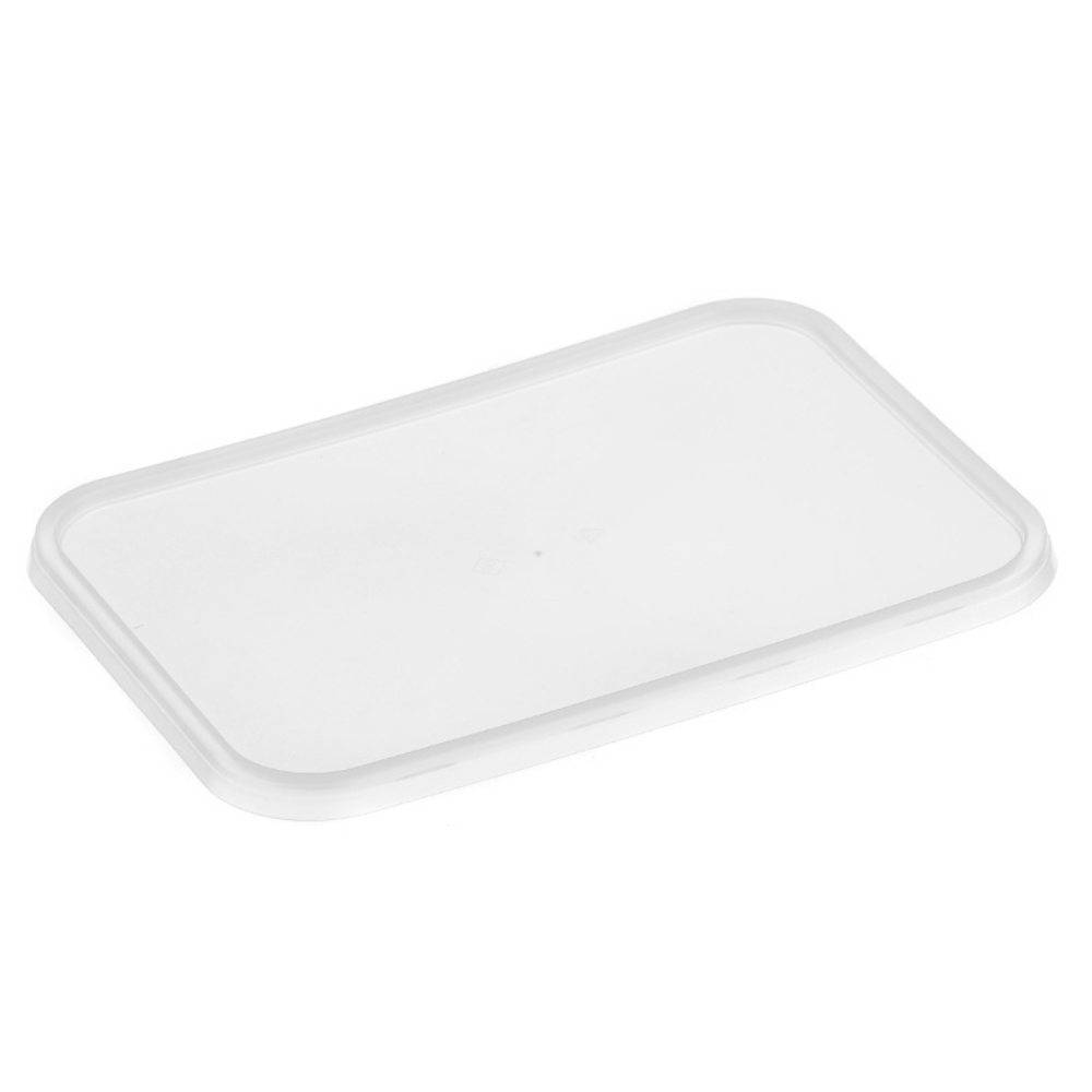 Ribbed Rectangle Plastic Container Lid (Suit REB500 – REB1500)