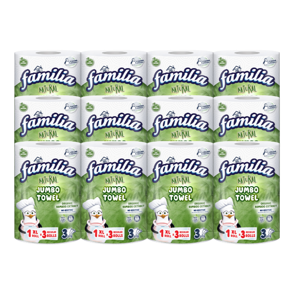 Bundle Familia 3ply Triple Length Jumbo Kitchen Towel 15pk