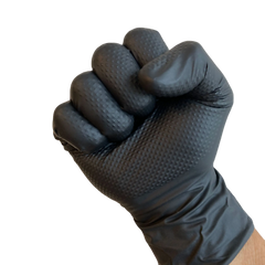 Diamond Grip Heavy Duty Black Nitrile Gloves Large 8.5g