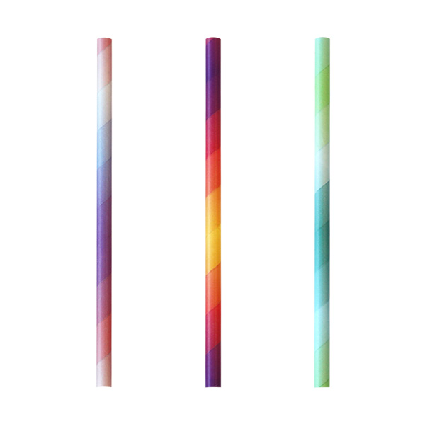 Eco-Straw 5ply Super Smoothie Paper Straw 10.5mm Mixed Colours 1000pcs