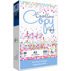 Excellent Copy Paper A3 80gsm White Ream of 500pcs