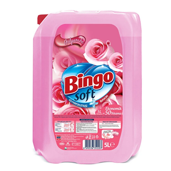 Bingo Fabric Softener Pink Rose 5LT