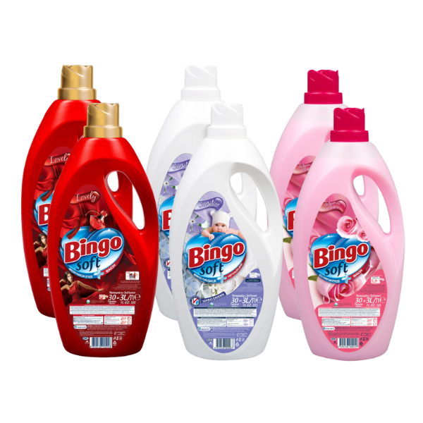 6 x Bingo Fabric Softener Variety Bundle 3LT