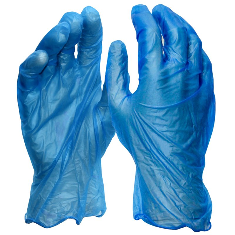 Astrada Vinyl Glove Powder Free Blue Medium 1000pcs