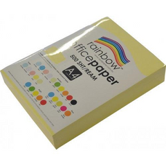 5 x Rainbow Office Paper A4 75gsm 500 Sheets Sand