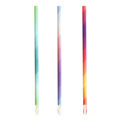 Eco-Straw 5ply Wrapped Paper Spoon Straw 8.2mm Mixed Colours 1000pcs