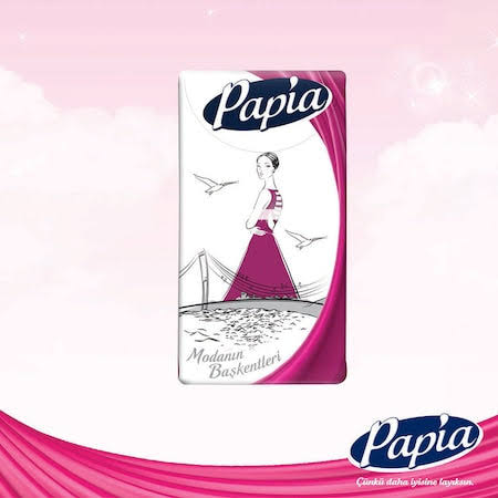 Papia - Pocket Size Facial Tissues - 4ply 10 Pack