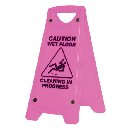 Oates Wet Floor Sign (Pink)