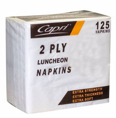 Capri - Dinner Napkin 2 Ply Prefold 125 Pcs