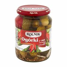 Rolnik Cucumbers With Chilli Pepper