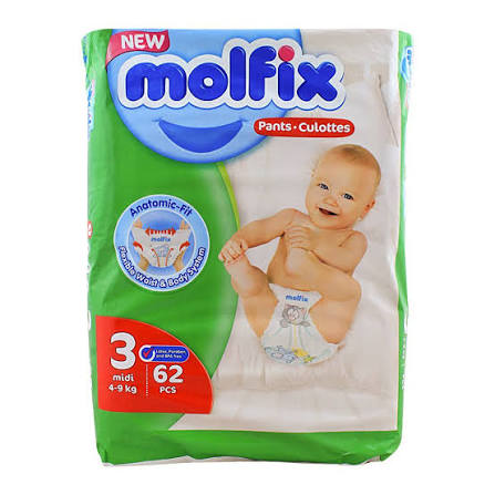 Molfix - Pants 3 Midi 4-9 kgs 26pcs