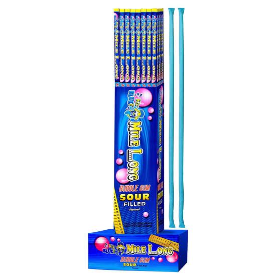 Mile Long Blue Bubble Gum 85g * 48 Pack
