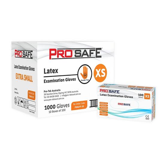 Prosafe - Examination Latex Gloves XS 100pcs