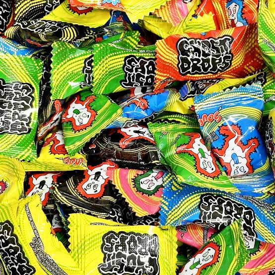 Ghost Drops Super Sour Roller 105ml * 12 Pack
