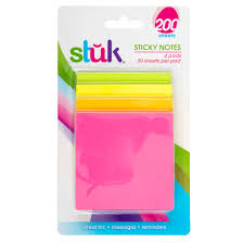 Stuk Sticky Notes 4 Pads 50Sheets Per Pad