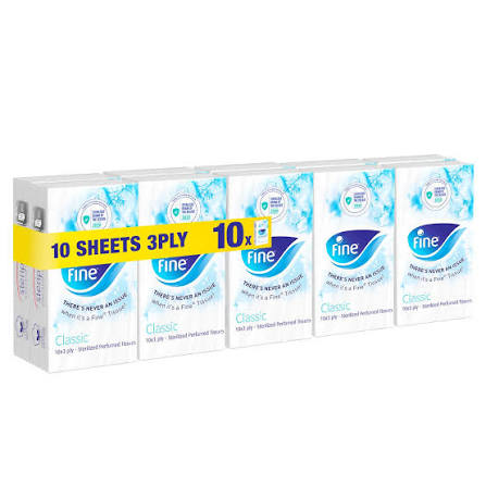 Teno - Pocket Size Facial Tissues - 3ply 10 Pack