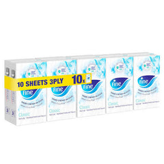 Teno - Pocket Size Facial Tissues - 3ply 10 Pack