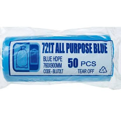 Austar 72lt Contractor Kitchen Tidy Blue Hdp Roll 1000pcs 1