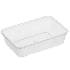 Awesome - Rectangle Plastic Container Natural 500ml 500pc