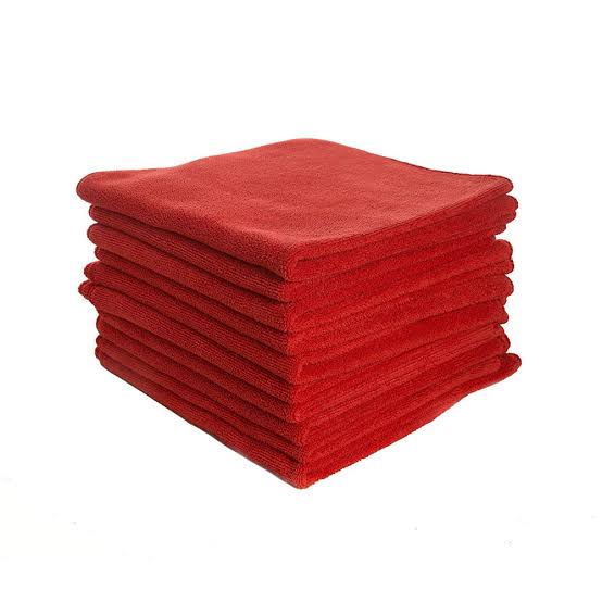 Nab Clean Microfibre Cloth Red 10pk