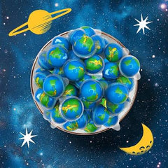 Hisnack Earth Gummy Liquid Candy Ball 4 Pieces * 20 Pack