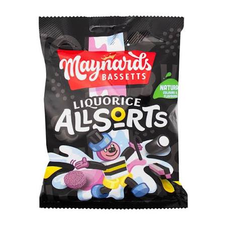 Maynards Liquorice Allsorts Bag 165g * 10 Pack