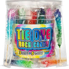 Espeez Rock Candy Tie Dye Sticks Tub 22g * 36 Pack