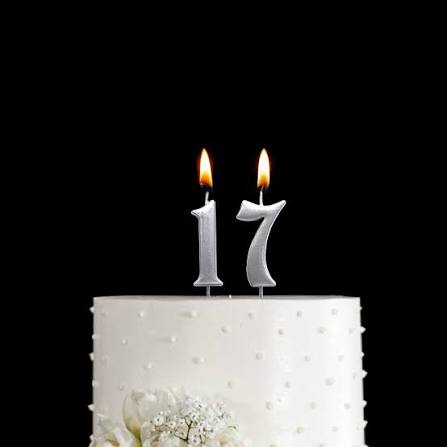 Birthday Candles Set 17 Pieces