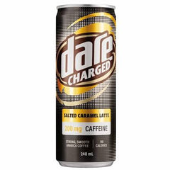 dare charged - salted caramel latte - 240mL x 12