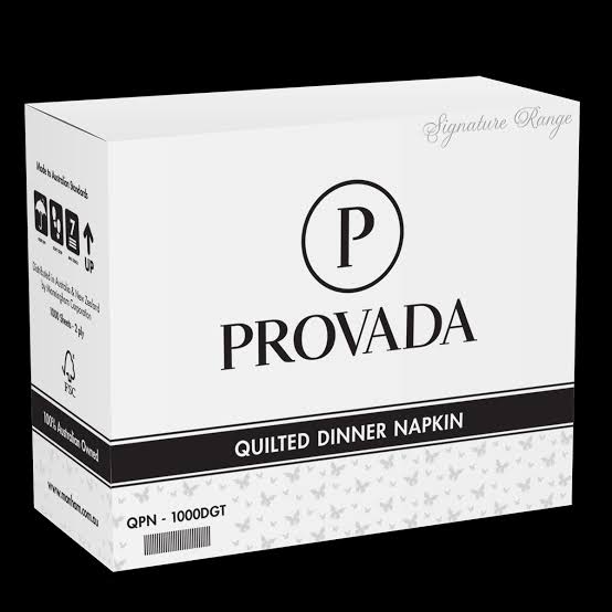 Provada White Dinner 2 Ply 40X40 Cm 100 Piece'S
