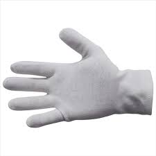 Bastion - Cotton Interlock Gloves Large White 12 Pairs