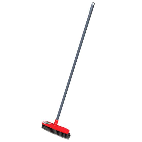 Indoor Broom Uni thread handle 22mm – Red