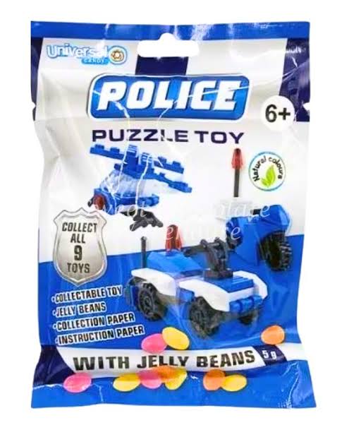 Police Puzzle Toy with Jelly Beans 5g * 20 Pack