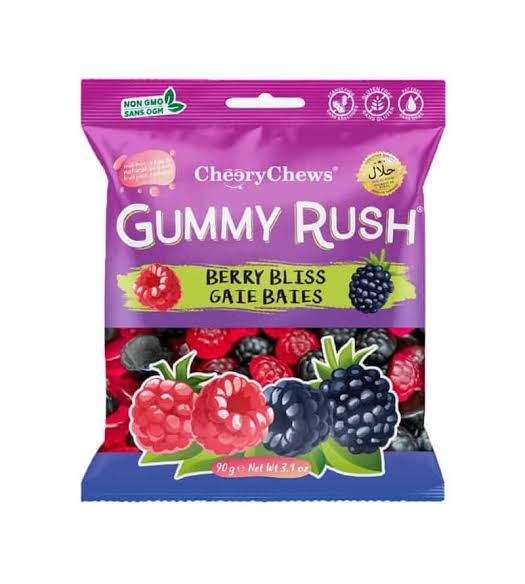 Gummy Rush Berry Bliss Bag 90g * 12 Pack