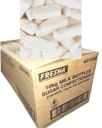 Fresha Milk Bottles Lollies Bulk 10kg