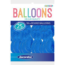 Meteor Party - Balloons 30cm Helium Quality 25pc Pastel Baby Blue