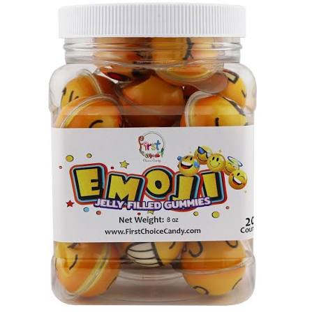 Emoji Gummy Liquid Candy Ball 30 Pieces * 20 Pack
