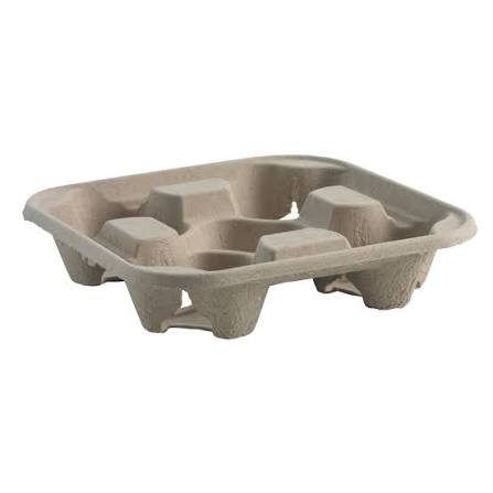 Biopak 4 Cup Tray 300pcs