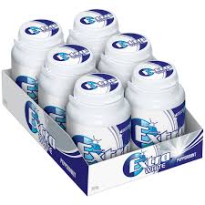 Wrigley's - Extra - White Peppermint Chewing Gum Bottle 64g x 6 Pack