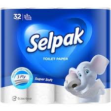 Bundle Selpak 3ply Toilet Paper 96rolls (3x32pk)