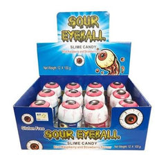 AIT SOUR EYEBALL BLUE RASPBERRY SLIME CANDY 100G*12