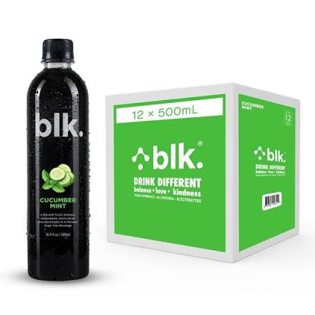 blk. Electric Cucumber Functional Water with Fulvic Minerals 500ml * 12 Pack