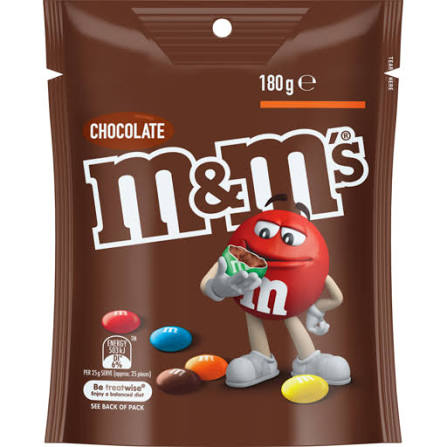 180G MFB M&MS MILK CHOCOLATE