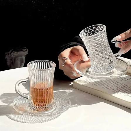 Sigma - Glass Turkish Teacups - 6pcs
