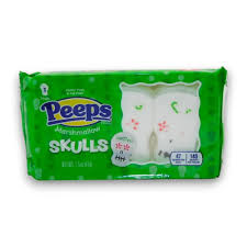 Peeps Marshmallow Skulls 3 Pieces * 24 Pack