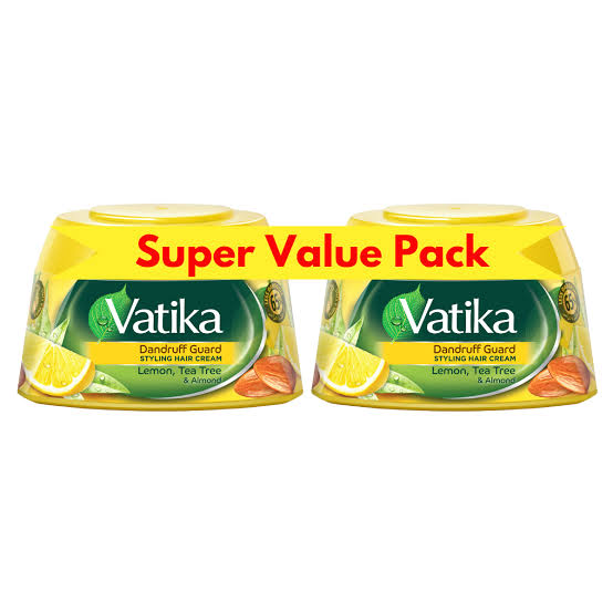 Vatika - Hair Styling Cream - Lemon, Tea Tree & Almond - 140ml - 2 pack